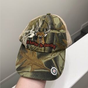 Camo Hat “I’d rather be hunting” Embroidered